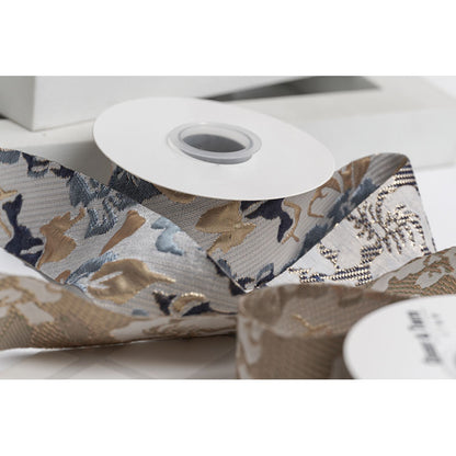 Floral Ribbon, 3.8 cm × 5 Yards