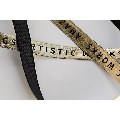 Gold Ribbon, 1 cm × 30 Yards