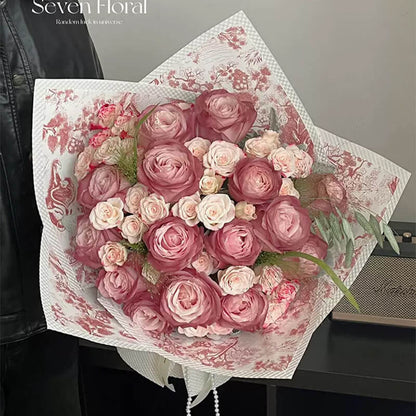 Flower Bouquet Printed Paper, 16.5 × 22.8 Inch, 20 Sheets