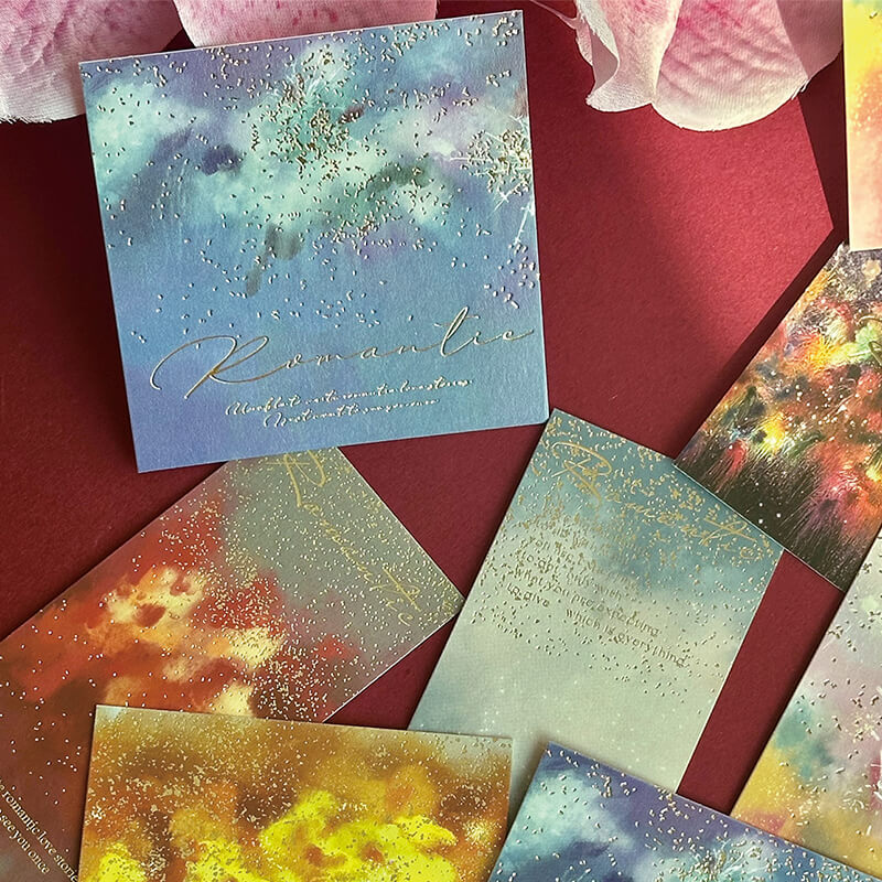 Colorful Fireworks Sticker, 50 Sheets/Pack