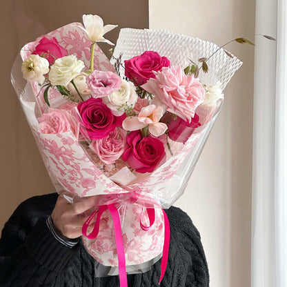 Tulip Bouquet Wrapping Paper, 16.5 × 22.8 Inch, 20 Sheets