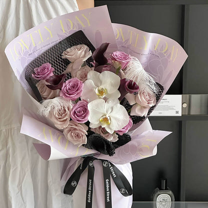 Flower Wrapping Paper, 14.9 × 19.6 Inch, 10 Sheets