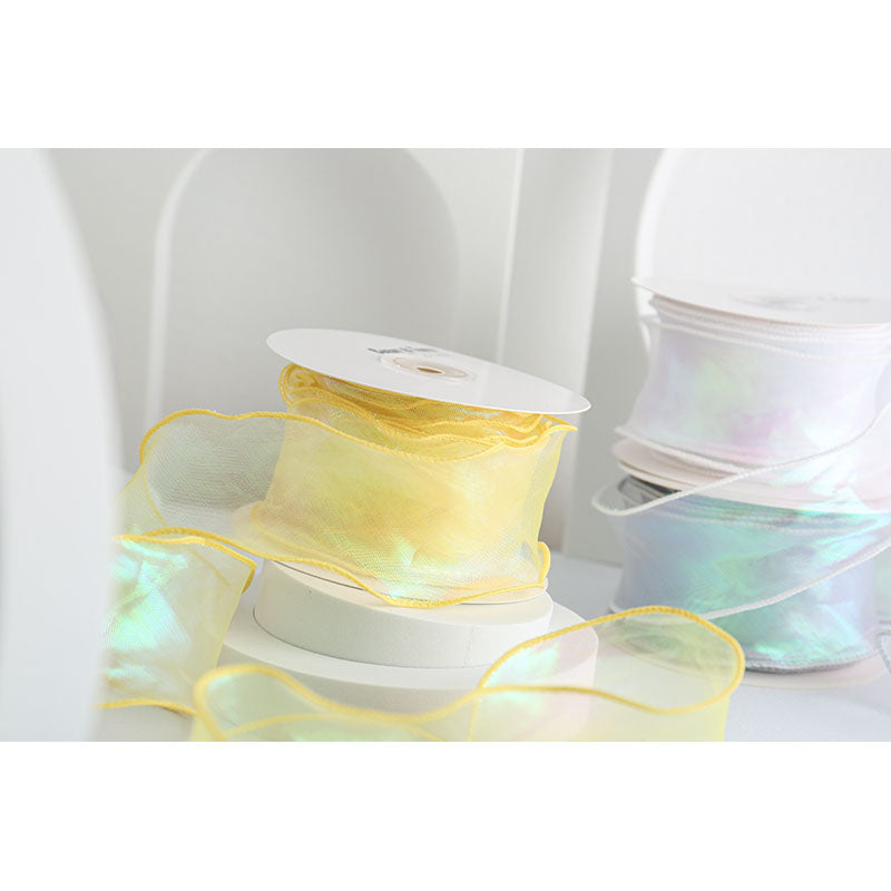 Colorful Yarn Tail Ribbon, 6 cm × 10 Yards