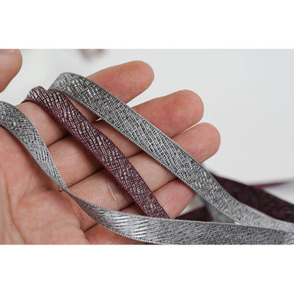Twill Texture Blended Ribbon, 1 cm × 15 Yards