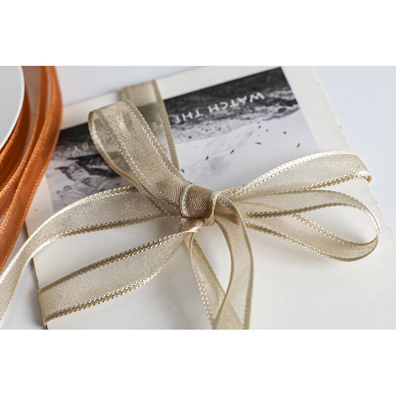 Transparent Polyester Ribbon, 1 cm × 22 Yards