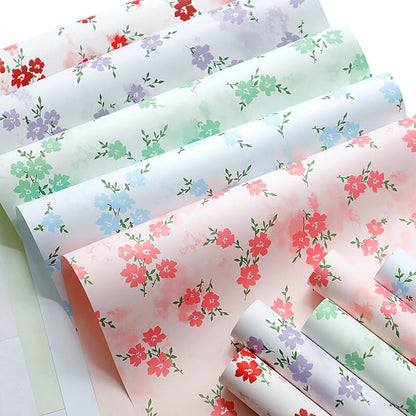 Spring Bouquet Wrapping Paper, 13.8 × 19.7 Inch, 20 Sheets