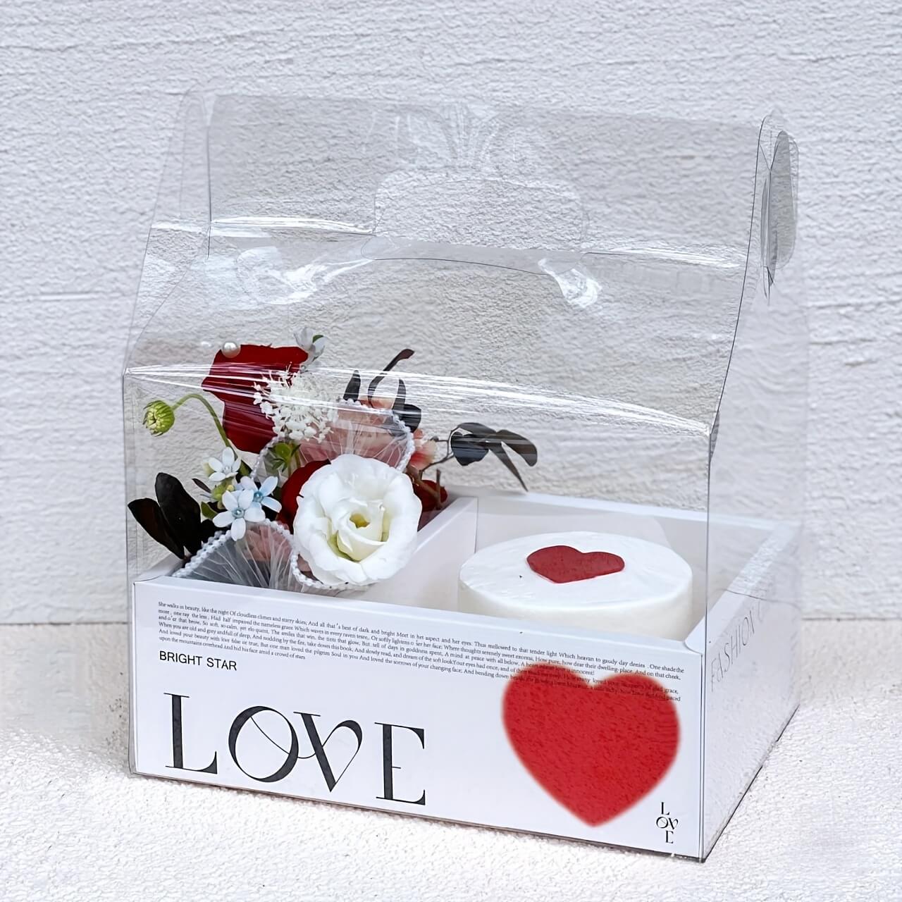 Transparent Handheld Flower Gift Box