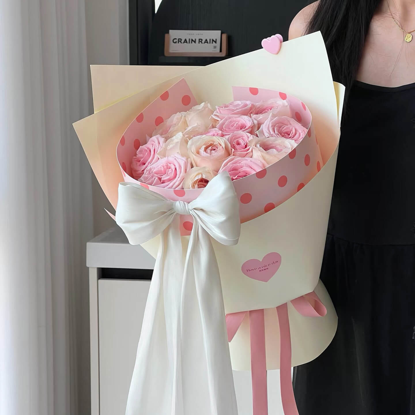 Cardstock Flower Wrapping Paper