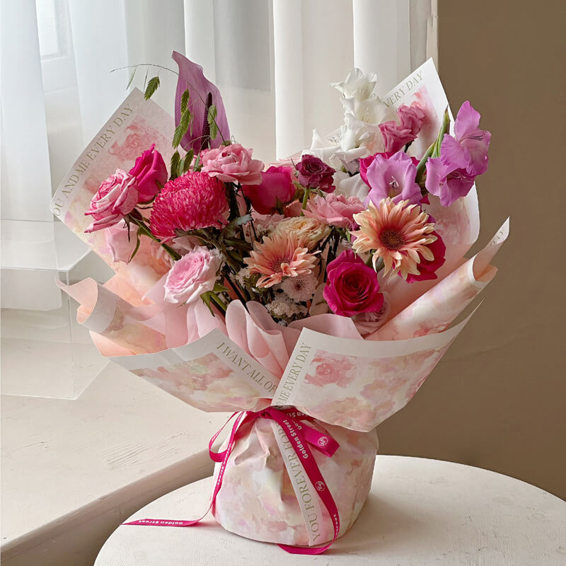 Floral Wrapping Paper, 20.5 × 20.5 Inch, 10 Sheets