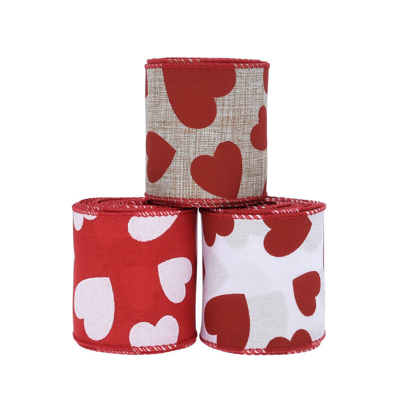 Valentine's Day Love Linen Ribbon