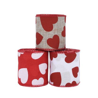 Valentine's Day Love Linen Ribbon