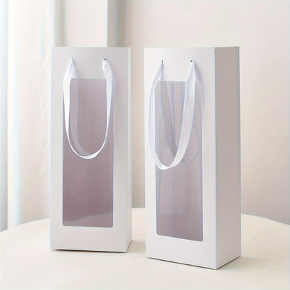 Sacs en papier à fleurs simples, 10 pièces