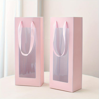 Sacs en papier à fleurs simples, 10 pièces