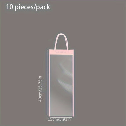 Sacs en papier à fleurs simples, 10 pièces