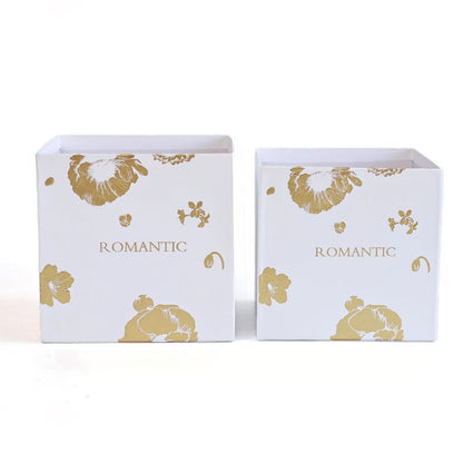 Bouquet Square Flower Gift Box, Set of 2