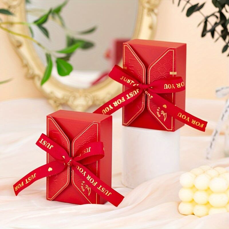 Caja de regalo cuadrada de papel para hornear, hecha a mano, con forma de jabón