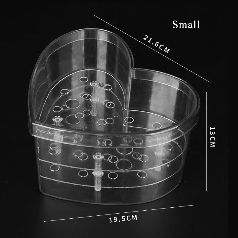 Valentine's Acrylic Heart Shaped Flower Box