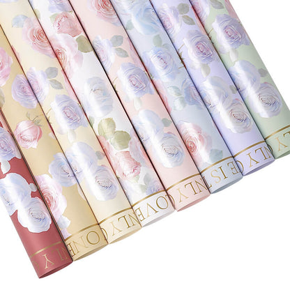 Boîte à fleurs ronde en velours 