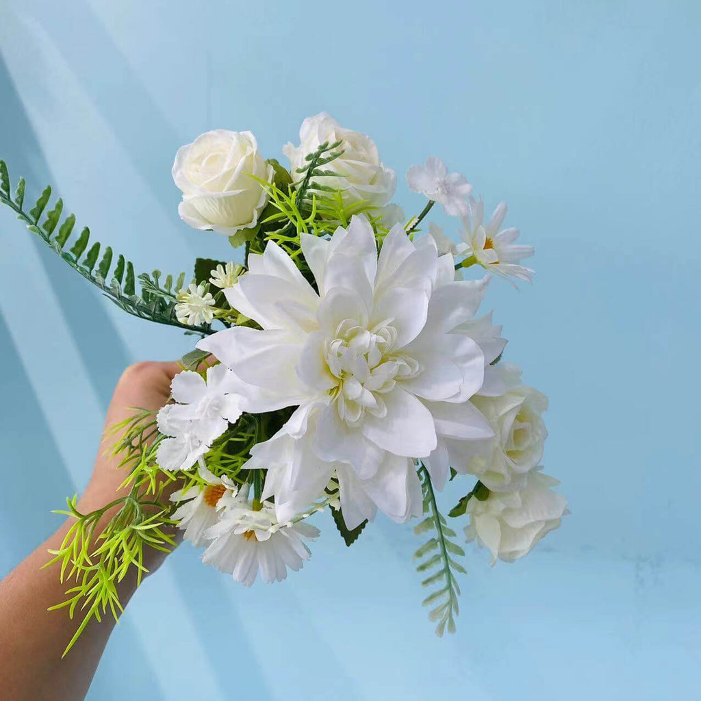 Silk Dahlia Compact Bouquet