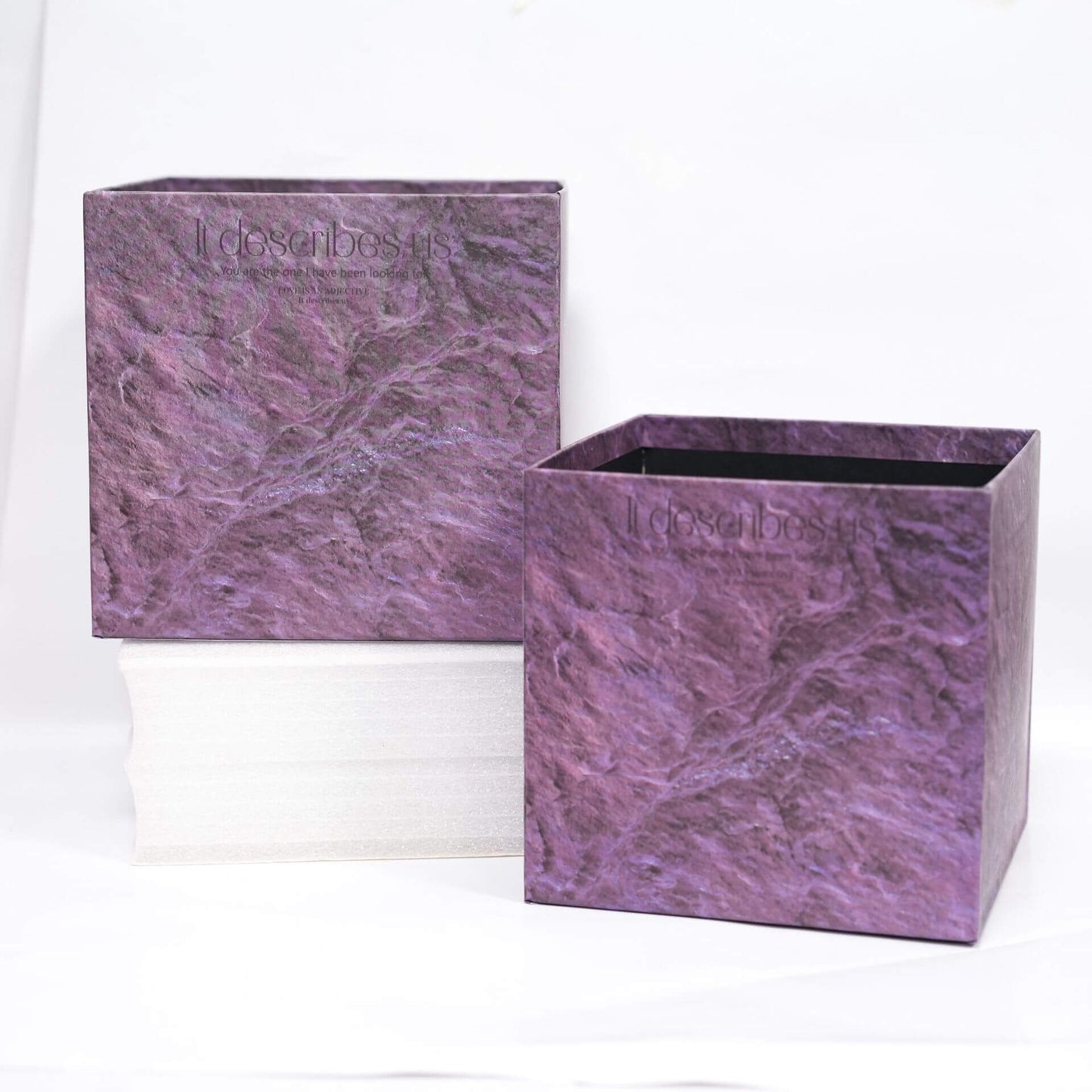 Marble Purple Square Box Set