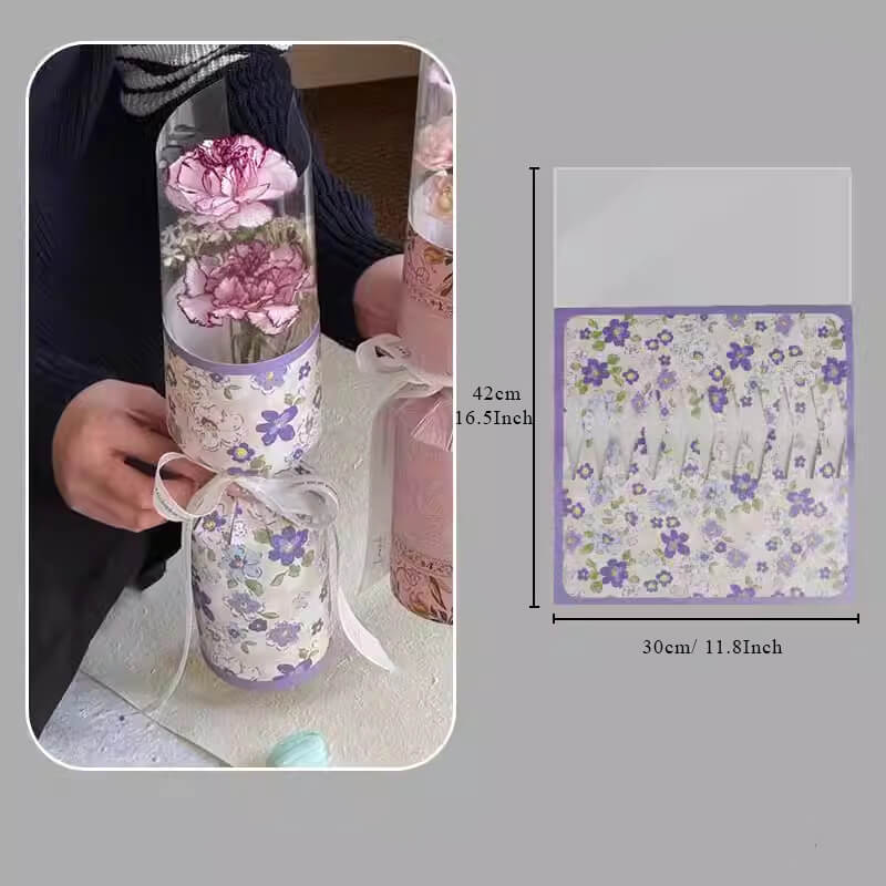 Single Carnation Bouquet Paper