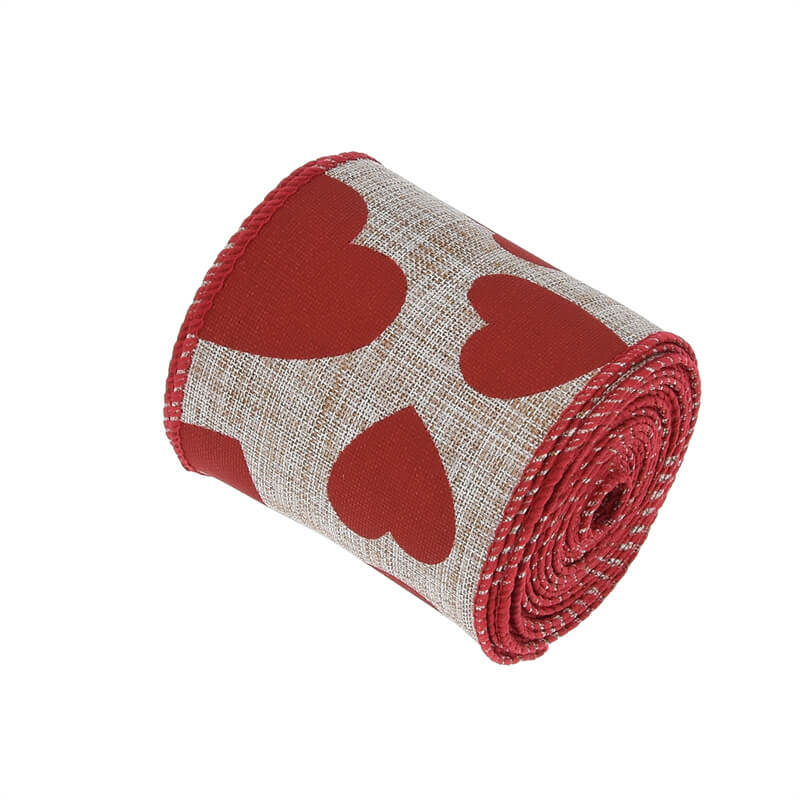 Valentine's Day Love Linen Ribbon