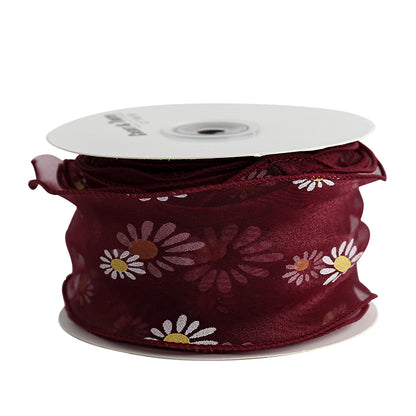 Daisy Ribbon, 6 cm × 10 Yards