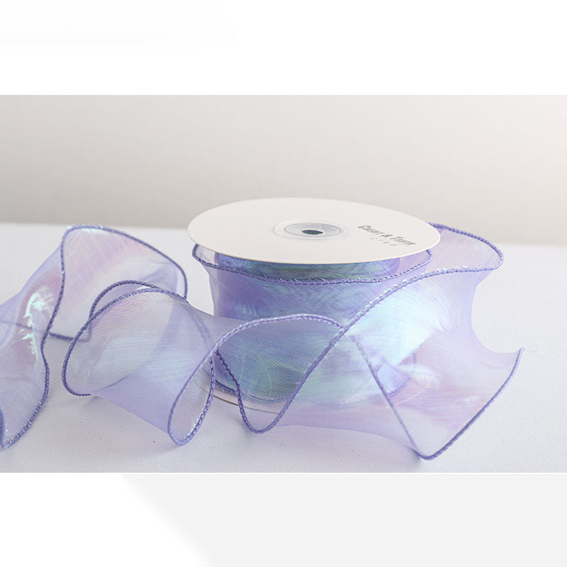 Colorful Yarn Tail Ribbon, 6 cm × 10 Yards