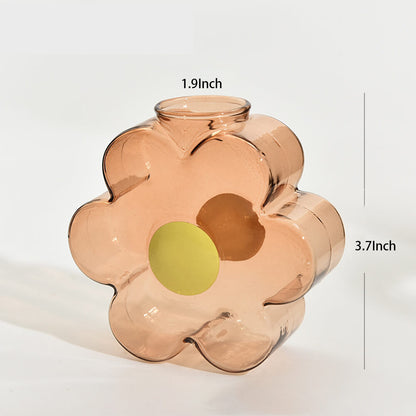 Jarrones de vidrio con forma de tubo de ensayo