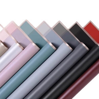 Gold-edge Jelly Flower Paper, 23.6 × 23.6 Inch, 20 Sheets