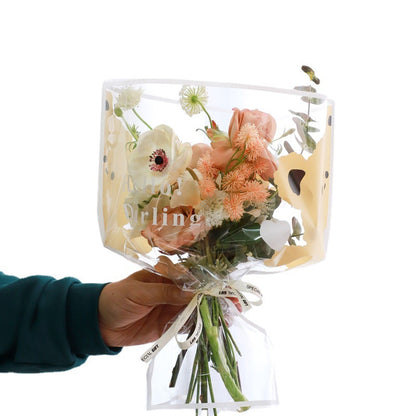 Papier d'emballage givré et imperméable pour fleurs coréennes 