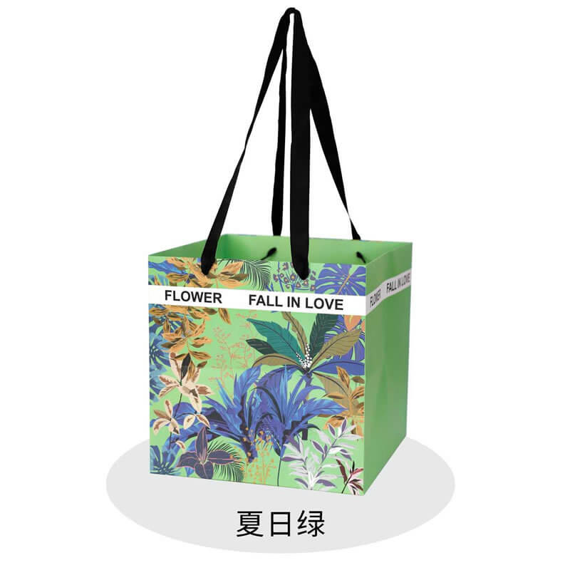 Tropical Style Tote Bag, 11 × 11 × 11 Inch