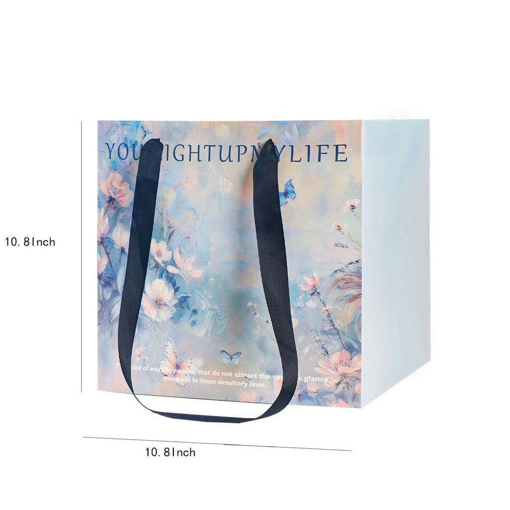 Painting Style Tote Bag, 10.8 × 10.8 Inch