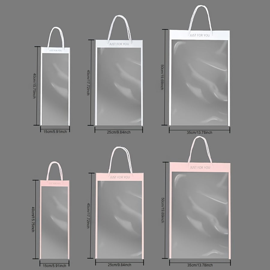 Transparent Floral Tote Bags