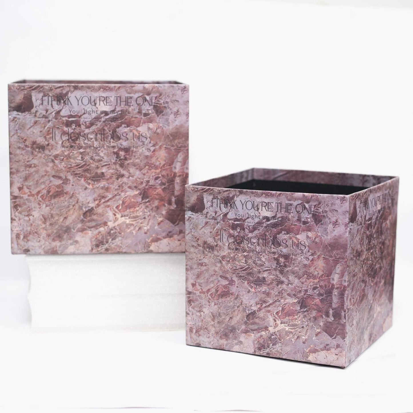 Marble Purple Square Box Set