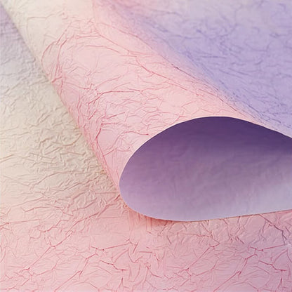 Gradient Wrinkled Texture Paper, 16.1 × 22.8 Inch, 5 Sheets