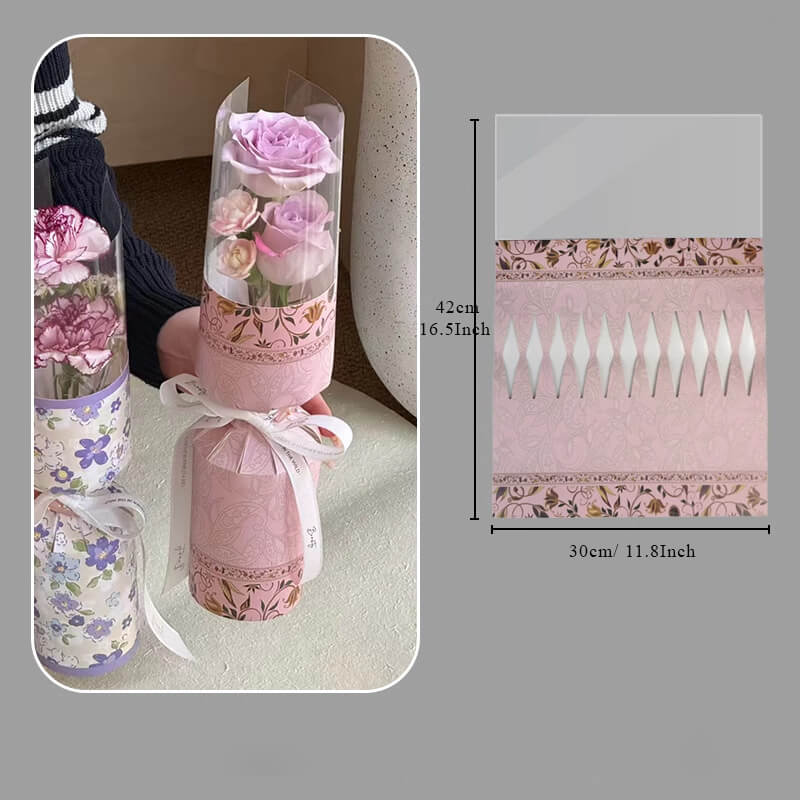 Single Carnation Bouquet Paper