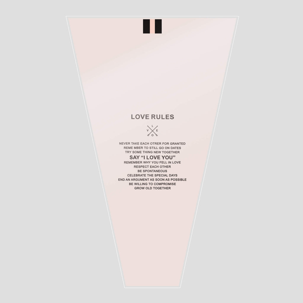 Transparent English Multi-Bag, 11 × 3.5 × 17.3 Inch, 50 Pcs