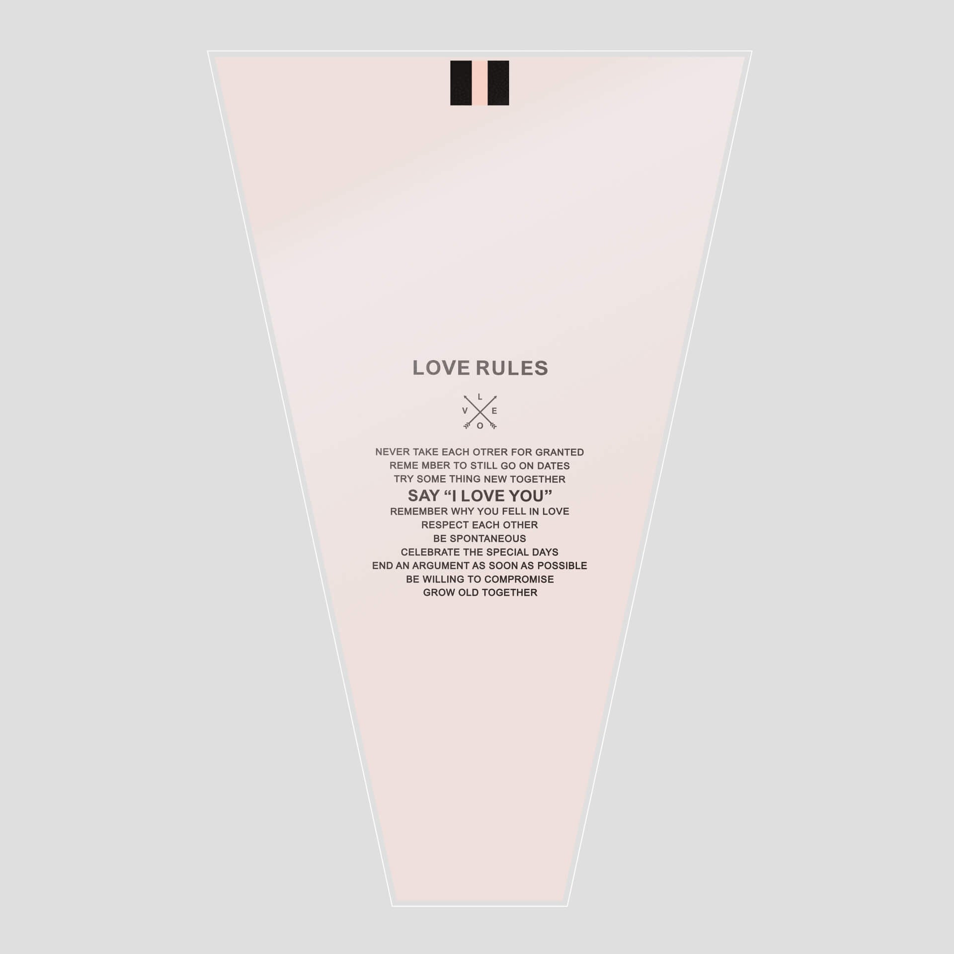 Transparent English Multi-Bag, 11 × 3.5 × 17.3 Inch, 50 Pcs