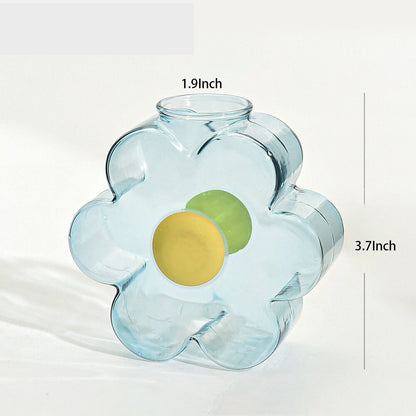 Jarrones de vidrio con forma de tubo de ensayo