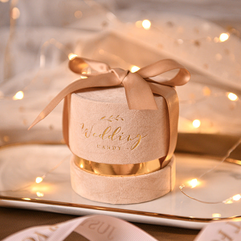 Round Velvet Flower Box