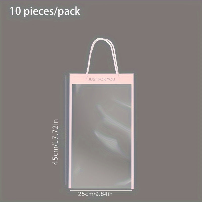 Transparent Floral Tote Bags