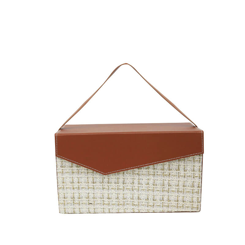 Caja de flores redonda de terciopelo 