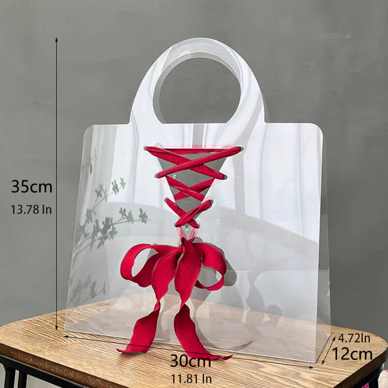 Clear Flower Carrying Bag