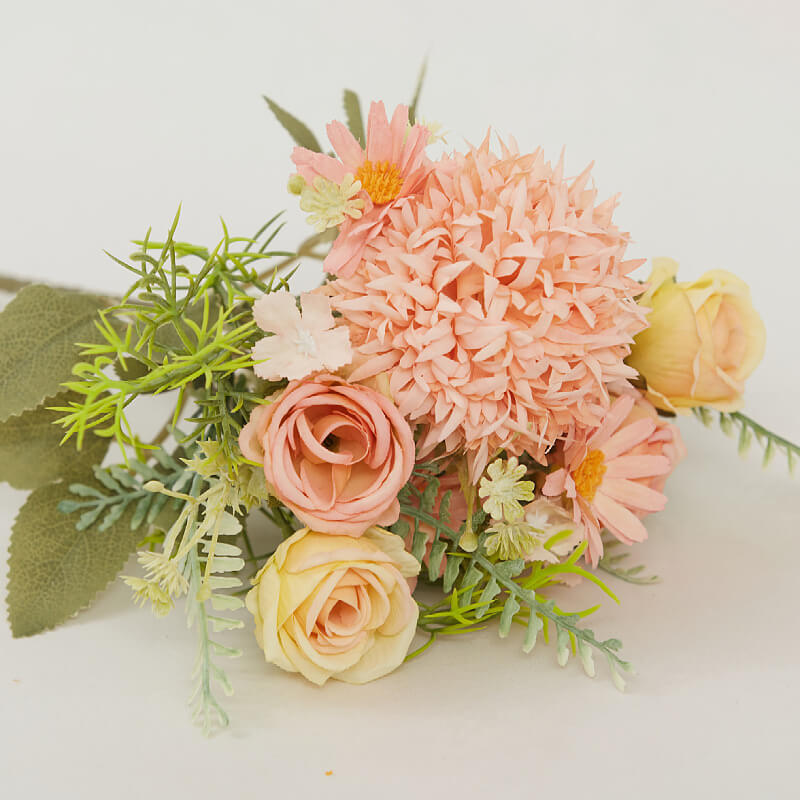 Silk Garden Rose Compact Bouquet