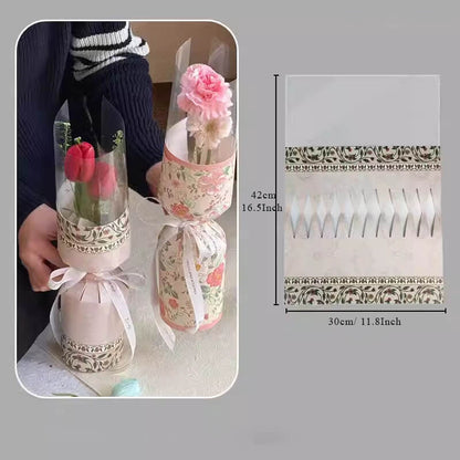 Single Carnation Bouquet Paper