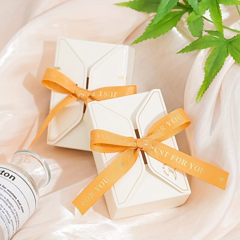 Caja de regalo cuadrada de papel para hornear, hecha a mano, con forma de jabón