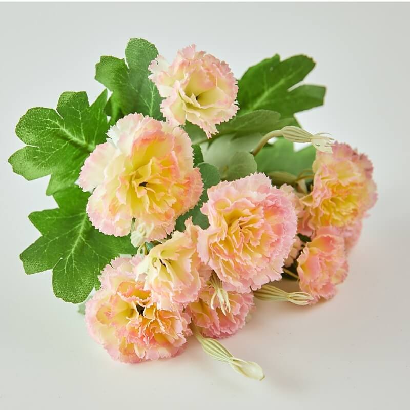 11.8'' Silk Carnation Bouquet - 10 Heads