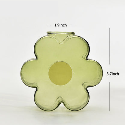 Jarrones de vidrio con forma de tubo de ensayo