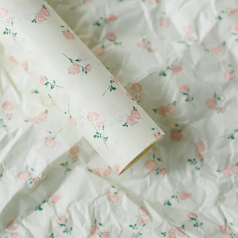 Caja de flores redonda de terciopelo 